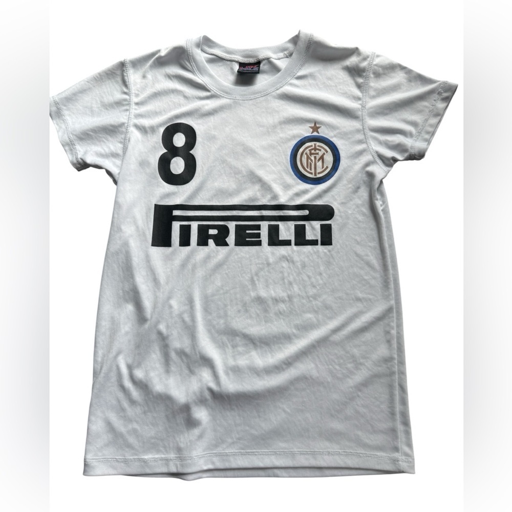 UK Polo Inter Milan Italian Football/Soccer Teeshirt, sz M, lightweight